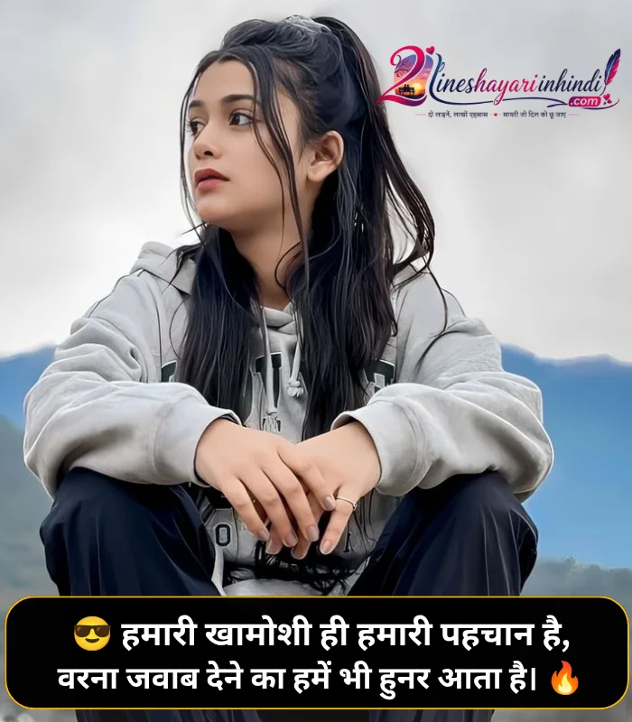 Attitude Shayari 2 Line Hindi Attitude Shayari 2 Line Hindi